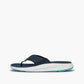 STRIKE Narrowtooth men's flip flop navy and aqua, image 3 of 8