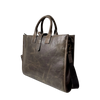 Crazy Horse Leather 16 Inch Briefcase, Brown