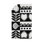 Ruby Mint Sifnos black and white cotton beach towel, image 2 of 2
