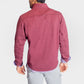 Buki Men's Voey Quarter Zip Sweatshirt in Wine, view 7