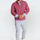 Buki Men's Voey Quarter Zip Sweatshirt in Wine, view 5