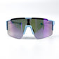 BOLD Wavelength photochromic shield sunglasses in blue, view 2