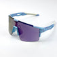 BOLD Wavelength photochromic shield sunglasses in blue, view 1