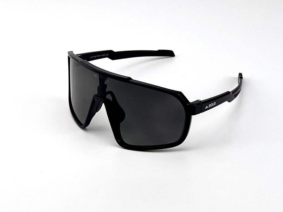 BOLD Slayers oversized photochromic sunglasses in black, view 1
