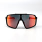 BOLD Slayers oversized photochromic sunglasses in red and black, view 2