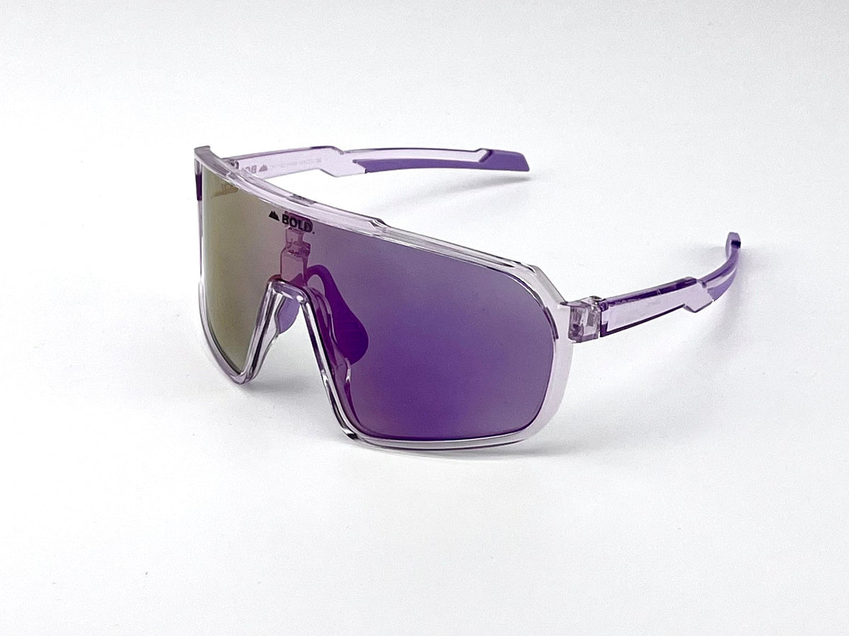 BOLD Slayers oversized photochromic sunglasses in purple, view 1