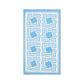 Ruby Mint Mykonos cotton pareo, Aegean blue and white sun pattern, image 2 of 2