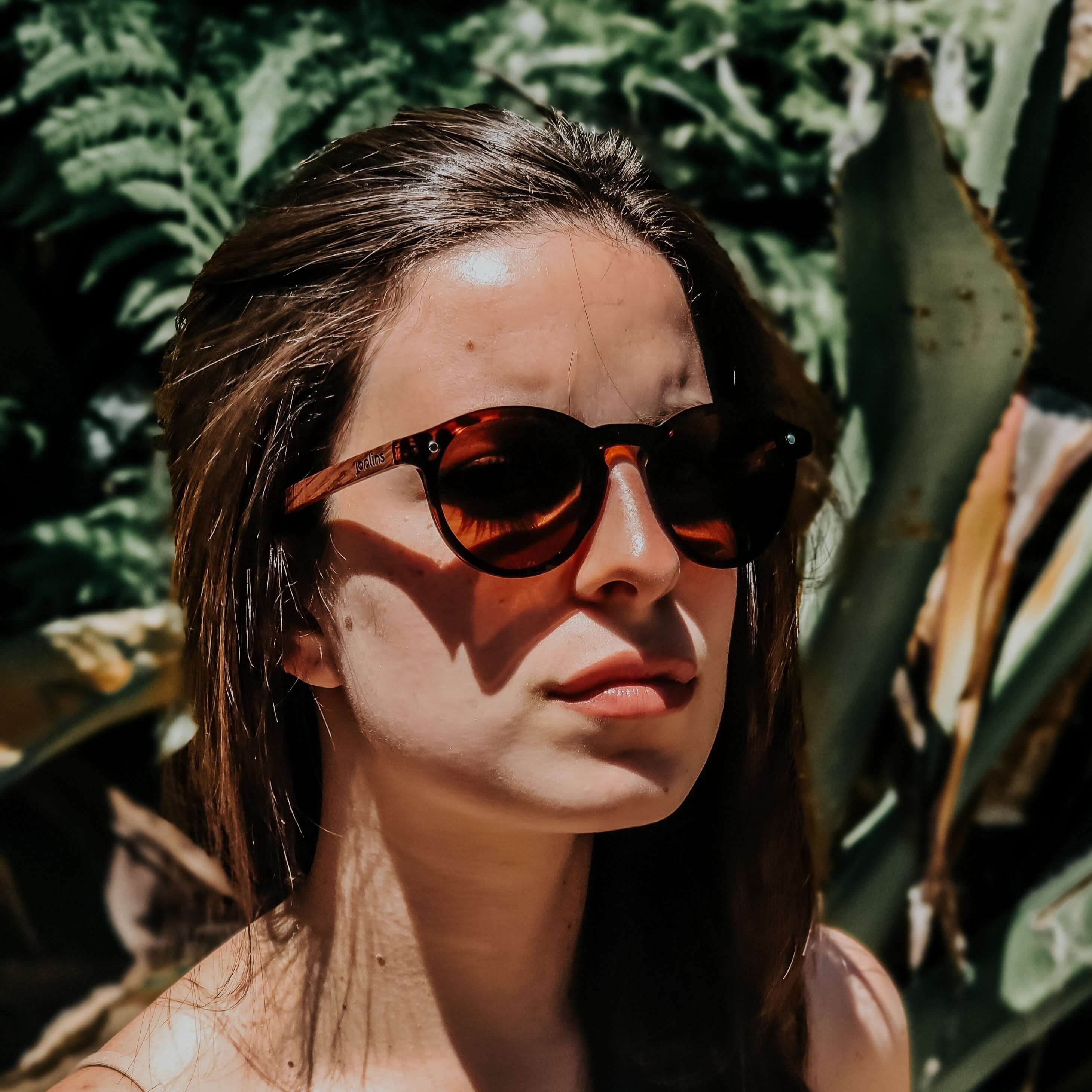 Alona Polarized Bio Acetate and Walnut Sunglasses