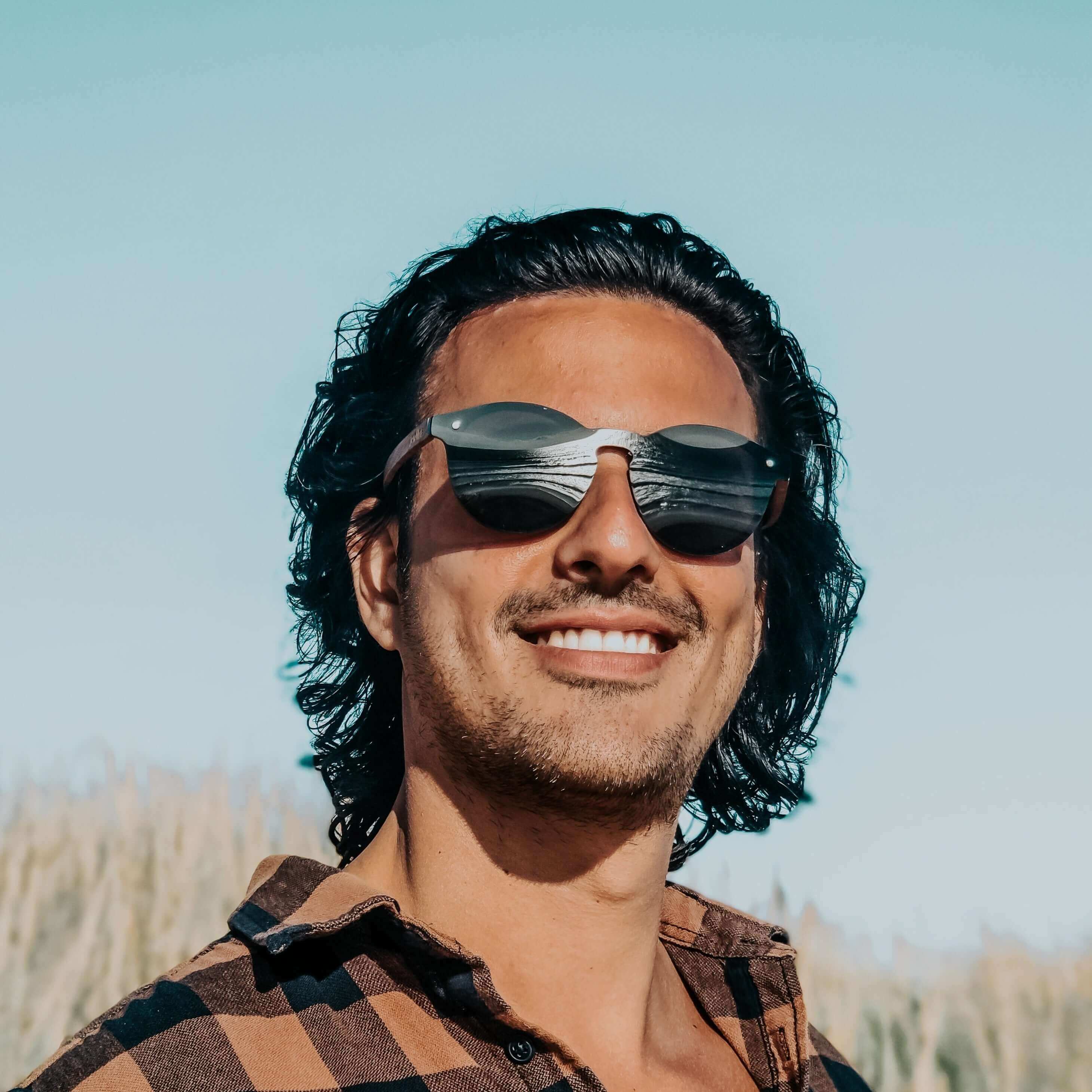 Alona Polarized Bio Acetate and Walnut Sunglasses