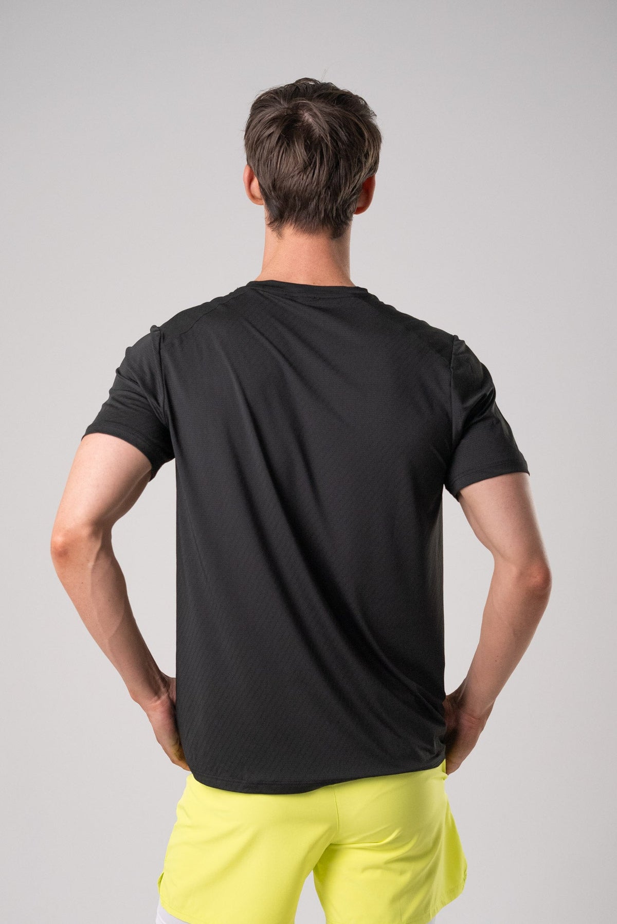 Alyth Active ALIVE Strong Tee in Graphite, back view