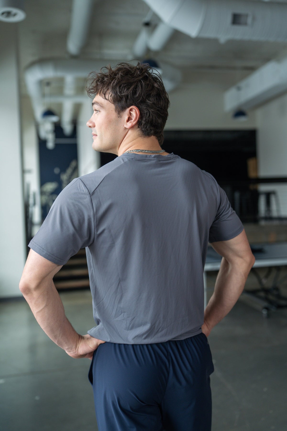 Alyth Active ALIVE Strong Tee in Palace Green, side view