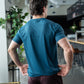 Alyth Active ALIVE Strong Tee in Stealth Blue, back view