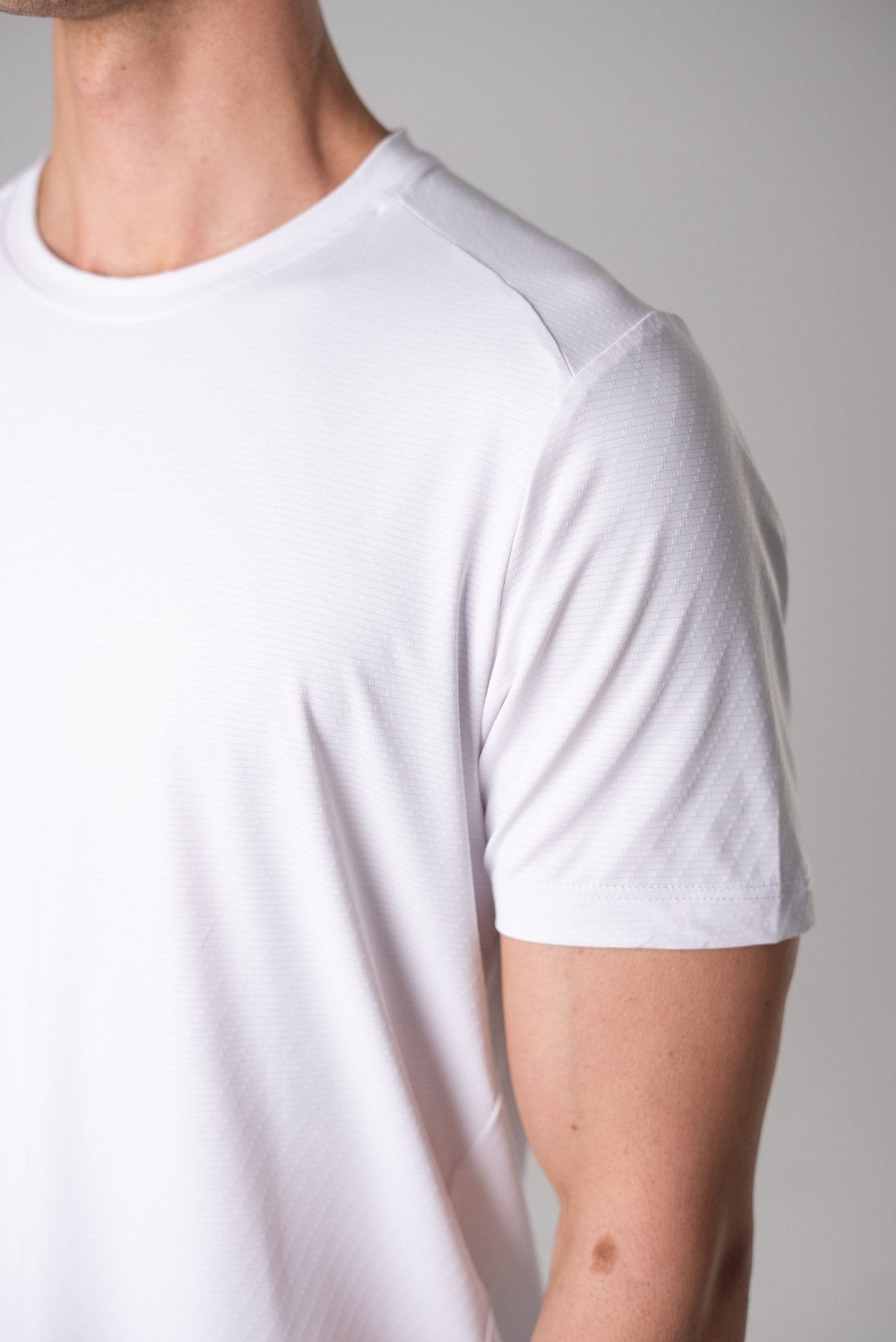 Alyth Active ALIVE Strong Tee in White, back view