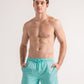 length:classic aqua blue hybrid short studio front