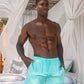 length:classic aqua blue hybrid short lifestyle
