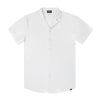 Men’s Short Sleeve Tailored Fit Button-Down Shirt – Arctic White