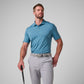 Greatness Wins Athletic Tech Polo in Aegean Blue, view 5