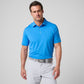 Greatness Wins Athletic Tech Polo in Sonic Blue