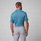 Greatness Wins Athletic Tech Polo in Aegean Blue, view 4