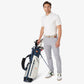 Greatness Wins Athletic Tech Polo in White, view 4