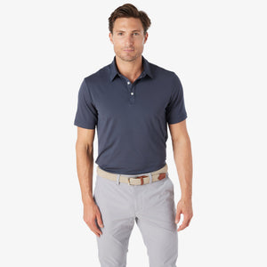 Greatness Wins Athletic Tech Polo in Navy
