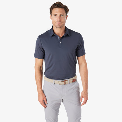 Greatness Wins Athletic Tech Polo in Navy