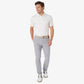 Greatness Wins Athletic Tech Polo in White, view 3