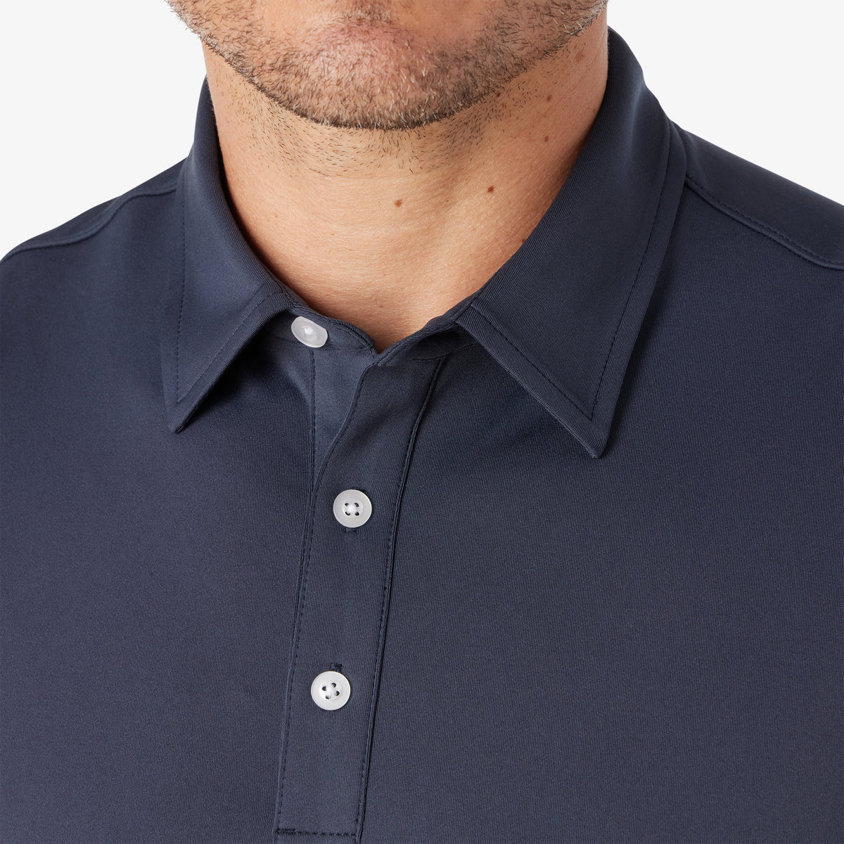 Greatness Wins Athletic Tech Polo in Navy, view 5