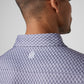 Greatness Wins Athletic Tech Printed Polo in Navy Blur, view 2