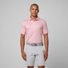 Athletic Tech Printed Polo, Pink Ditsy