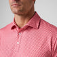 Greatness Wins Athletic Tech Printed Polo in Faded Red Blur, view 6