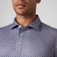 Greatness Wins Athletic Tech Printed Polo in Navy Blur, view 3