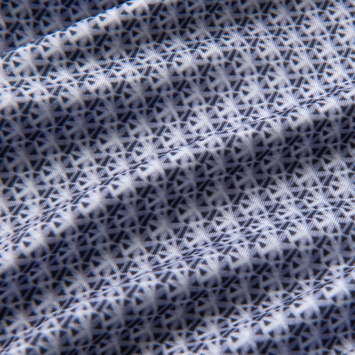 Greatness Wins Athletic Tech Printed Polo in Grape Denim Blur, view 6