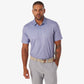 Greatness Wins Athletic Tech Printed Polo in Grape Denim Blur