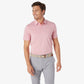 Greatness Wins Athletic Tech Stripe Polo in Iris Pink, view 2