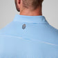 Greatness Wins Athletic Tech Stripe Polo in Baby Blue and Regatta, view 5