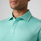 Greatness Wins Athletic Tech Stripe Polo in Mint and Marine Green, view 3