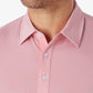 Greatness Wins Athletic Tech Stripe Polo in Iris Pink, view 4