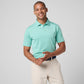 Greatness Wins Athletic Tech Stripe Polo in Mint and Marine Green, view 4