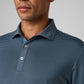 Greatness Wins Athletic Tech Stripe Polo in Navy and Storm, view 7