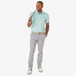 Greatness Wins Athletic Tech Stripe Polo in Blue Turq, view 6
