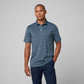 Greatness Wins Athletic Tech Stripe Polo in Storm Blue and Blue Atoll, view 7