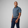 Athletic Tech Stripe Polo, Navy and Storm