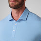 Greatness Wins Athletic Tech Stripe Polo in Baby Blue and Regatta, view 6