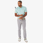 Greatness Wins Athletic Tech Stripe Polo in Blue Turq, view 3