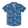 Men’s Short Sleeve Tailored Fit Button-Down Shirt – Autumn Blue