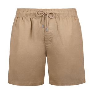 beige-linen-shorts