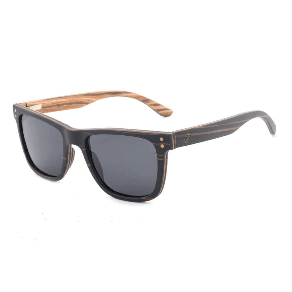 JOPLINS Benja polarized wooden veneer sunglasses, image 3 of 8
