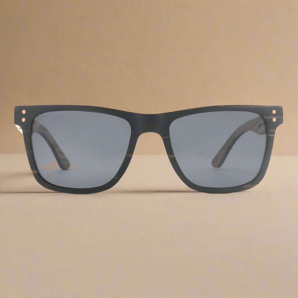 JOPLINS Benja polarized wooden veneer sunglasses, image 1 of 8