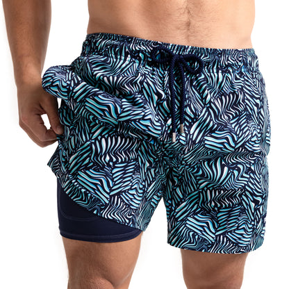 length:classic beta blue hybrid short studio front